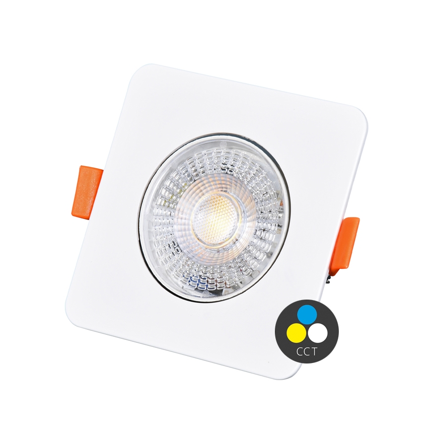 LED Stmievateľné podhľadové svietidlo KENT LED/3/5/7W/230V 3000/4000/6000K 9x9 cm biela