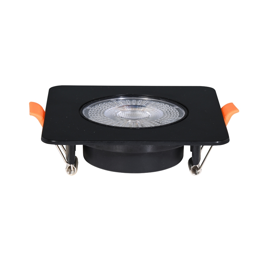 LED Stmievateľné podhľadové svietidlo KENT LED/3/5/7W/230V3000/4000/6000K 9x9 cm čierna
