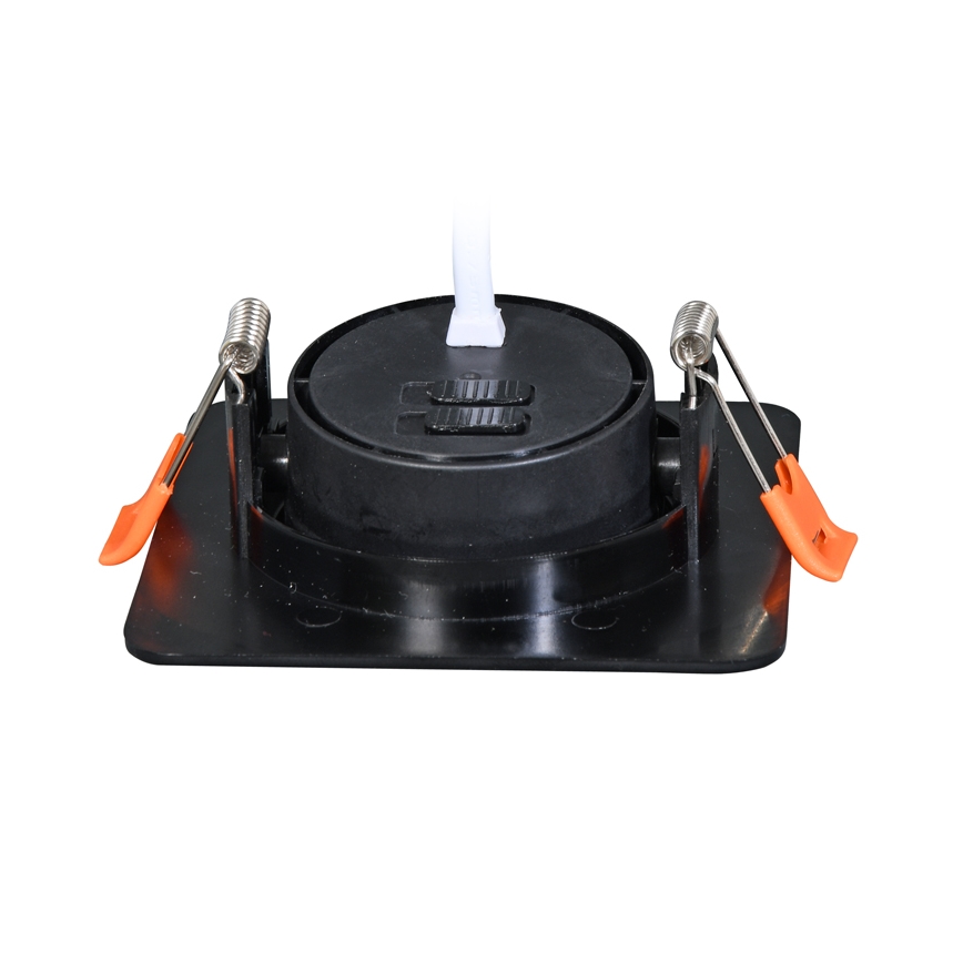 LED Stmievateľné podhľadové svietidlo KENT LED/3/5/7W/230V3000/4000/6000K 9x9 cm čierna