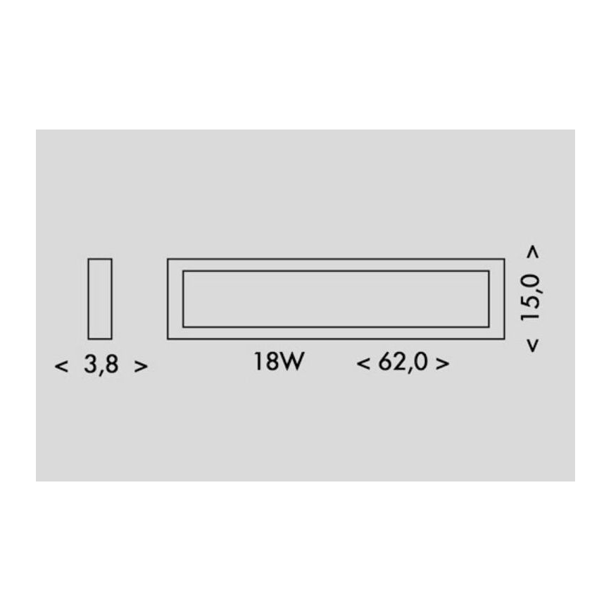LED Stropné svietidlo PILO LED/18W/230V 4100K 62 cm biela