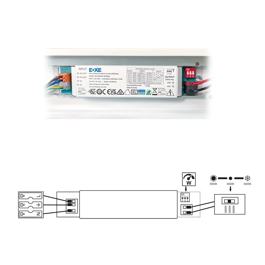 LED Žiarivkové svietidlo VELO LED/24/32/40W/230V 3000/4000/6000K 120 cm biela