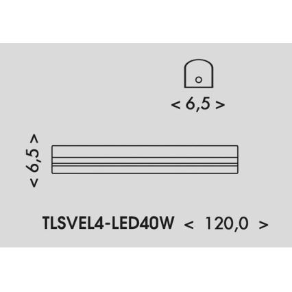 LED Žiarivkové svietidlo VELO LED/24/32/40W/230V 3000/4000/6000K 120 cm biela