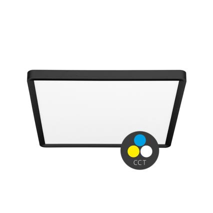 LED Stropné svietidlo TERY LED/24W/230V 3000/4000/6000K 30x30 cm IP40 čierna