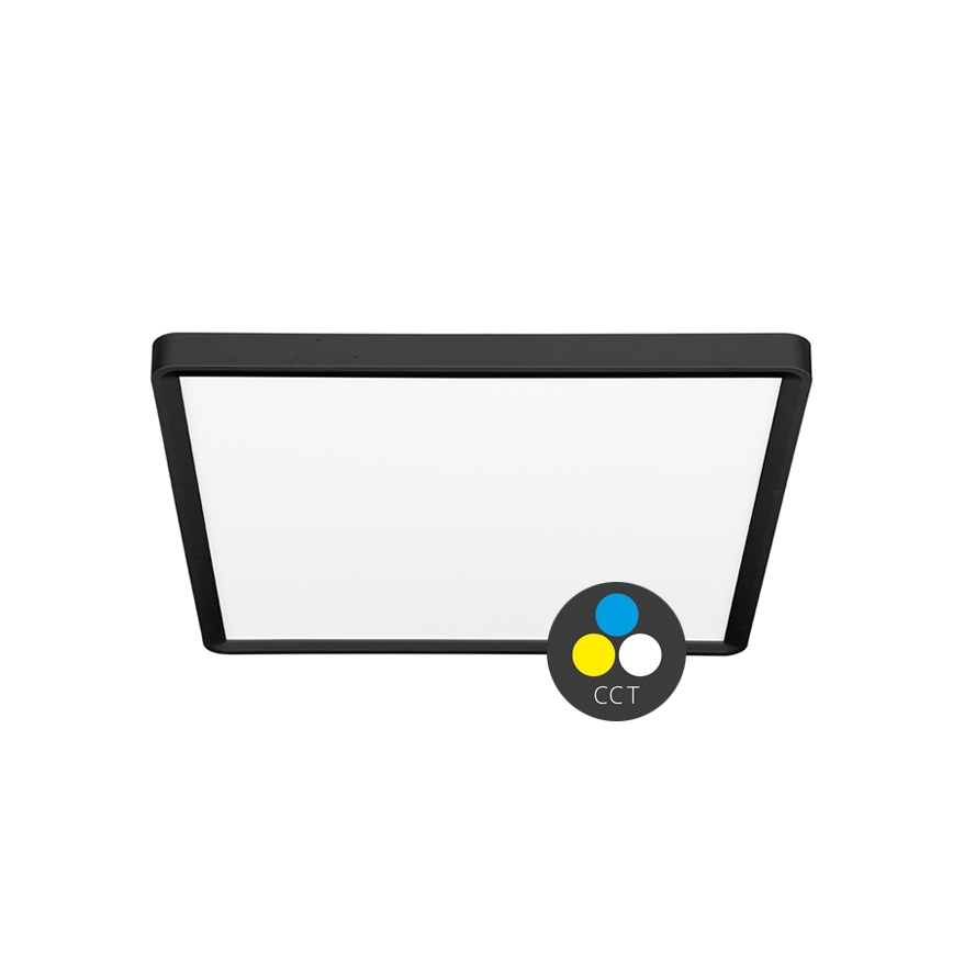 LED Stropné svietidlo TERY LED/32W/230V 3000/4000/6000K 40x40 cm IP40 čierna