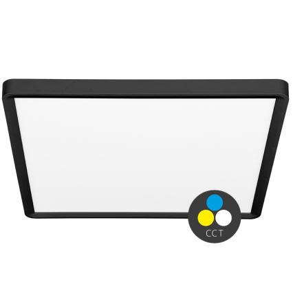 LED Stropné svietidlo TERY LED/40W/230V 3000/4000/6000K 50x50 cm IP40 čierna