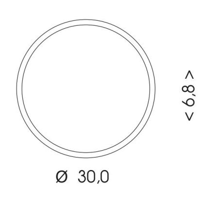 LED Vonkajšie stropné svietidlo so senzorom MARTIN LED/15W/230V 3000/4000K pr. 30 cm IP65 biela