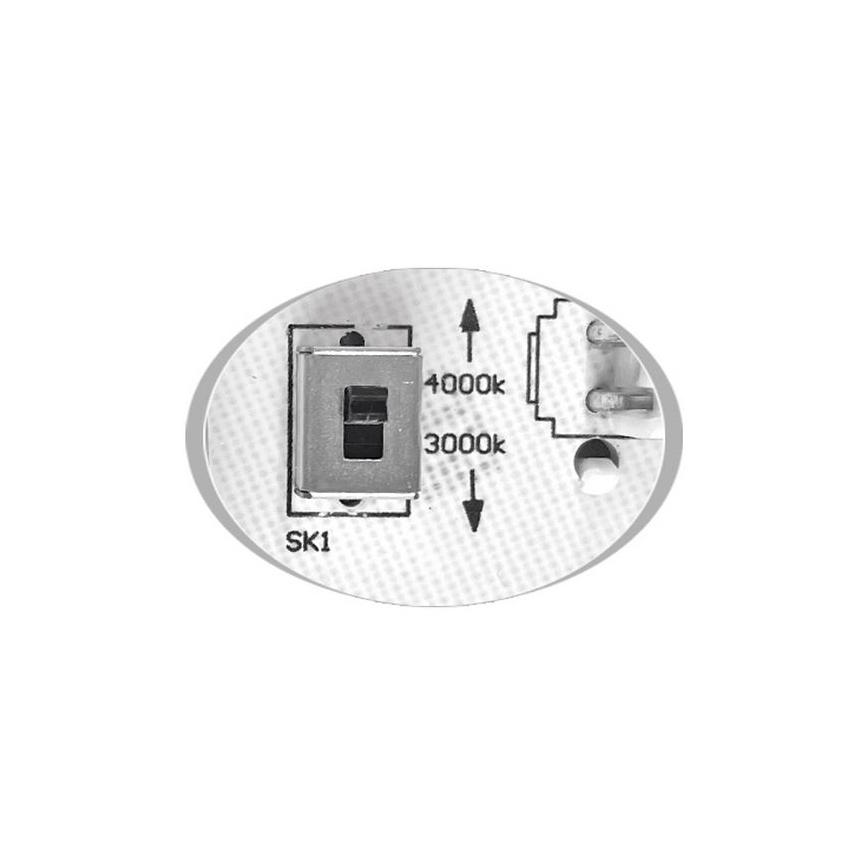 LED Vonkajšie stropné svietidlo MARTIN LED/25W/230V 3000/4000K pr. 35 cm IP65 čierna