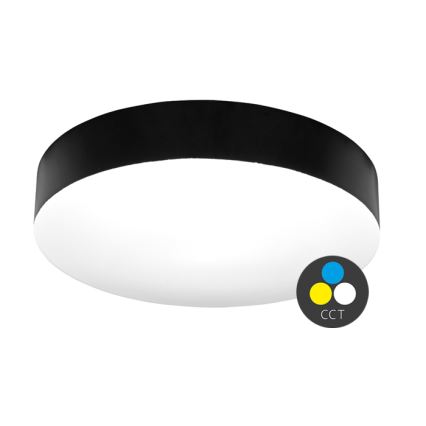 LED Kúpeľňové stropné svietidlo MAKARON LED/36W/230V 3000/4000/6000K pr. 40 cm IP44 čierna