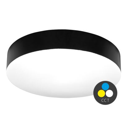 LED Kúpeľňové stropné svietidlo MAKARON LED/50W/230V 3000/4000/6000K pr. 50 cm IP44 čierna