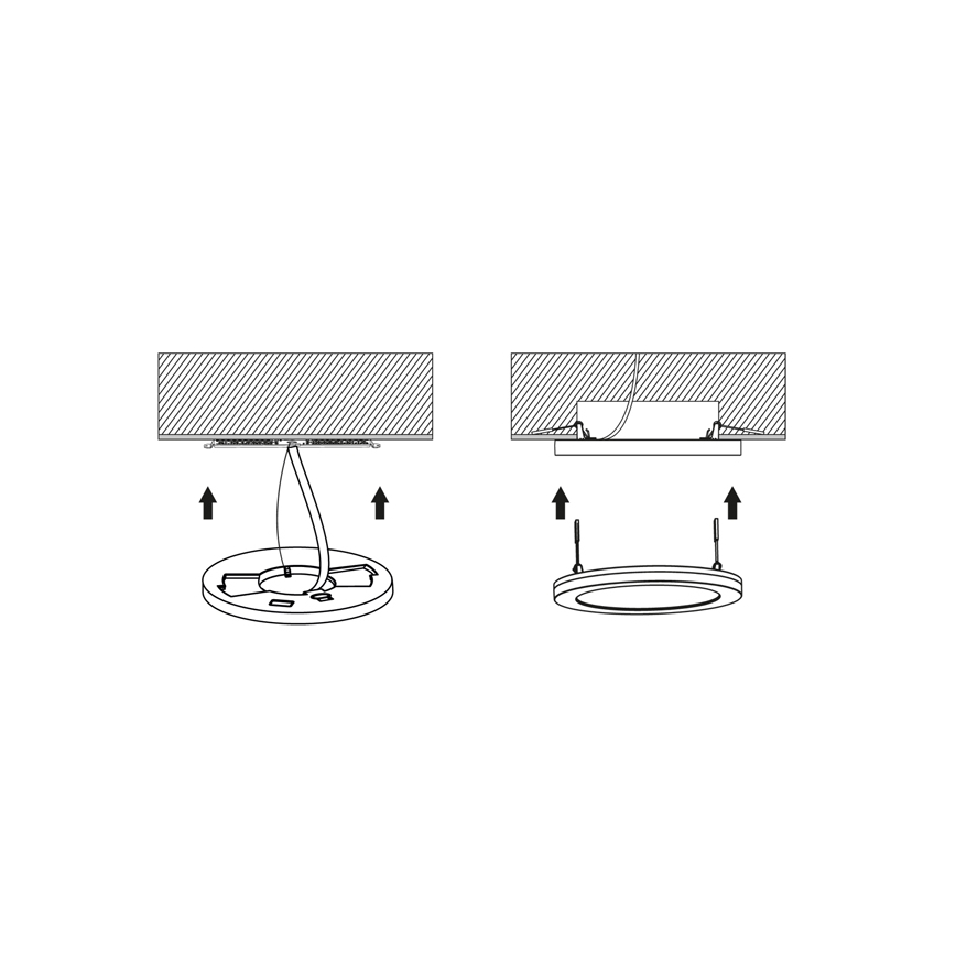LED Stmievateľné podhľadové svietidlo so senzorom LEXA LED/6/12/18W/230V 3000/4000/6000K pr. 22,5 cm biela