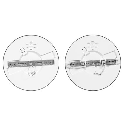LED Stmievateľný panel LEXA LED/12/18/24W/230V 3000/4000/6000K pr. 30 cm čierna