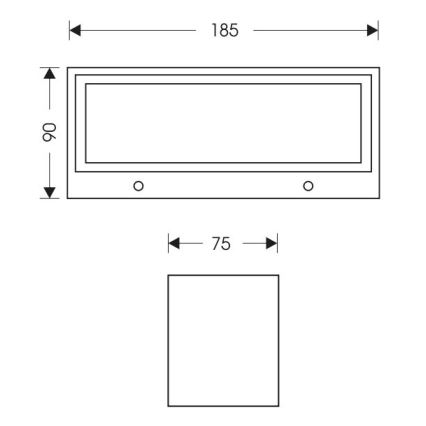 LED Vonkajšie nástenné svietidlo OSKAR LED/12W/230V 4000K IP54