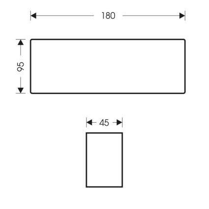 LED Vonkajšie nástenné svietidlo BRICK 2xLED/6W/230V 3000/4000/6500K IP65 biela