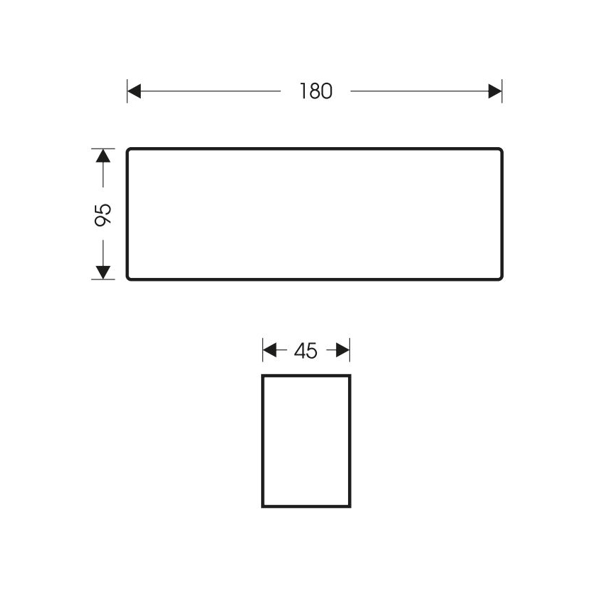 LED Vonkajšie nástenné svietidlo BRICK 2xLED/6W/230V 3000/4000/6500K IP65 biela