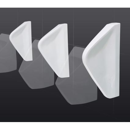 EcoStep 33001 - Pisoárová deliaca stena 57,5x36 cm keramika/biela