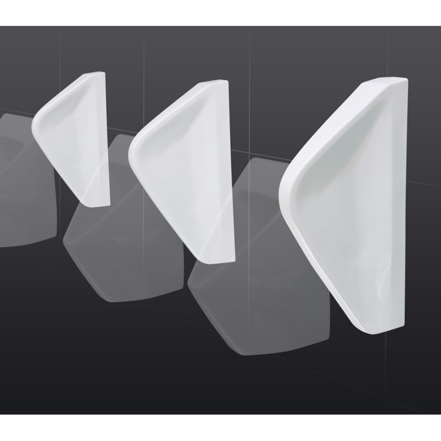 EcoStep 33001 - Pisoárová deliaca stena 57,5x36 cm keramika/biela