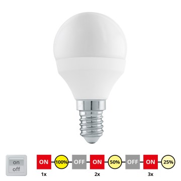 EGLO 11583 - LED žiarovka stmievateľná E14/6W/230V - STEPDIMMING teplá biela EGLO 11583 - LED žiarovka stmievateľná E14/6W/230V - STEPDIMMING teplá biela