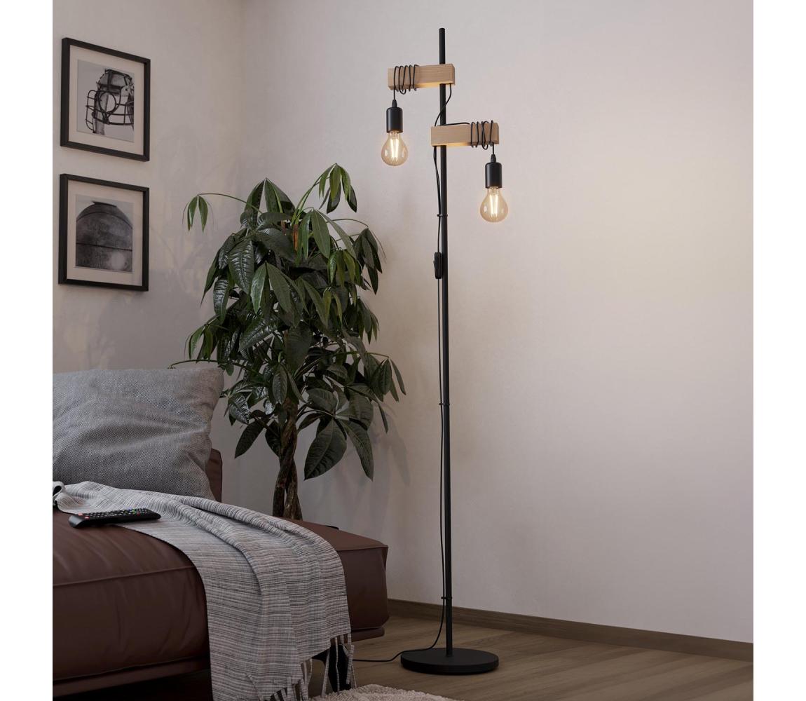 Eglo 183215 - Stojacia lampa TOWNSHEND 2xE27/10W/230V 183215