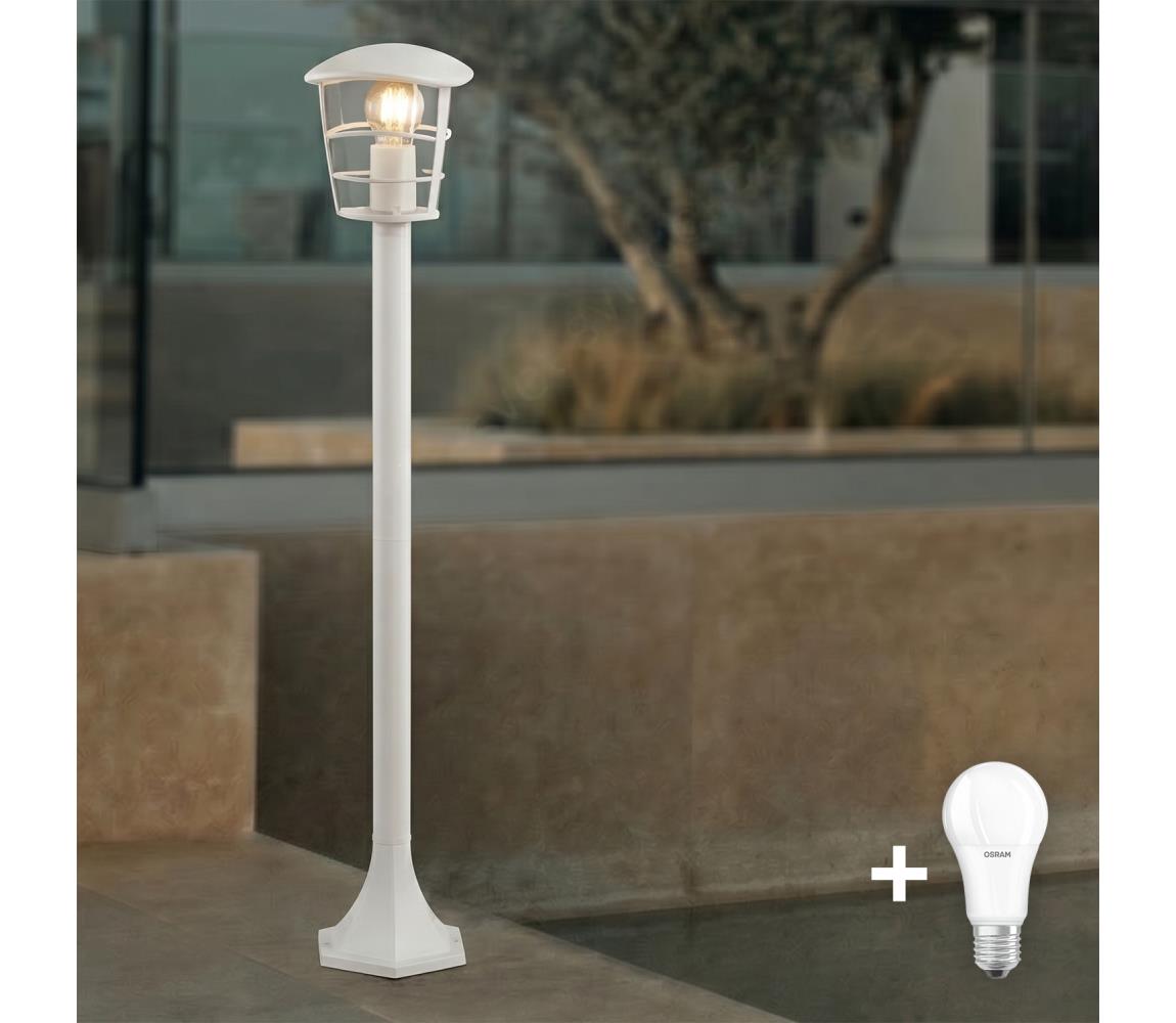 Eglo 18799 - LED vonkajšie svietidlo ALORIA 1xE27/8,5W/230V IP44 biele 18799