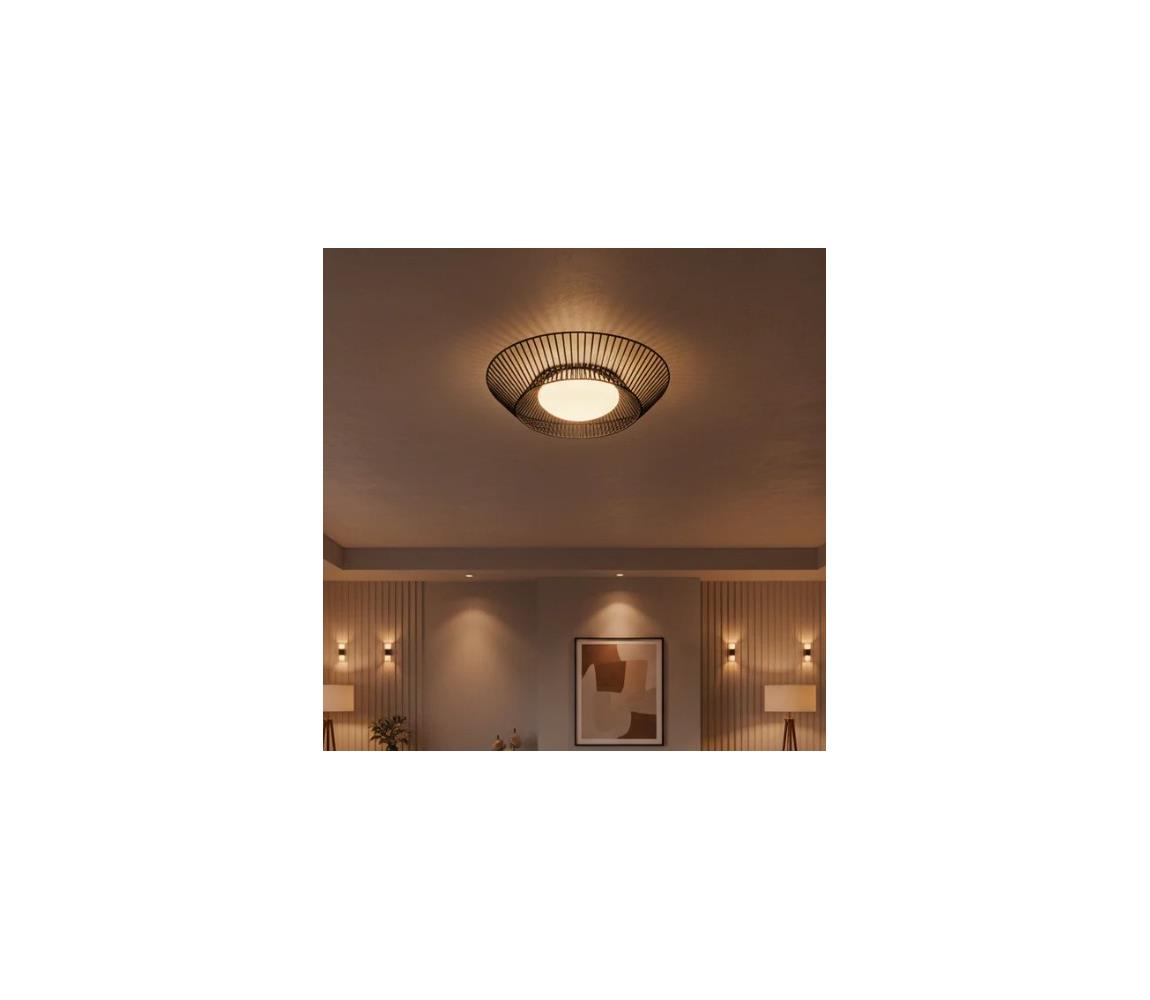 Eglo 200842 - LED stropné svietidlo PIASTRE LED/8,2W/230V pr. 39 cm čierna 200842