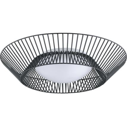 Eglo 200842 - LED stropné svietidlo PIASTRE LED/8,2W/230V pr. 39 cm čierna