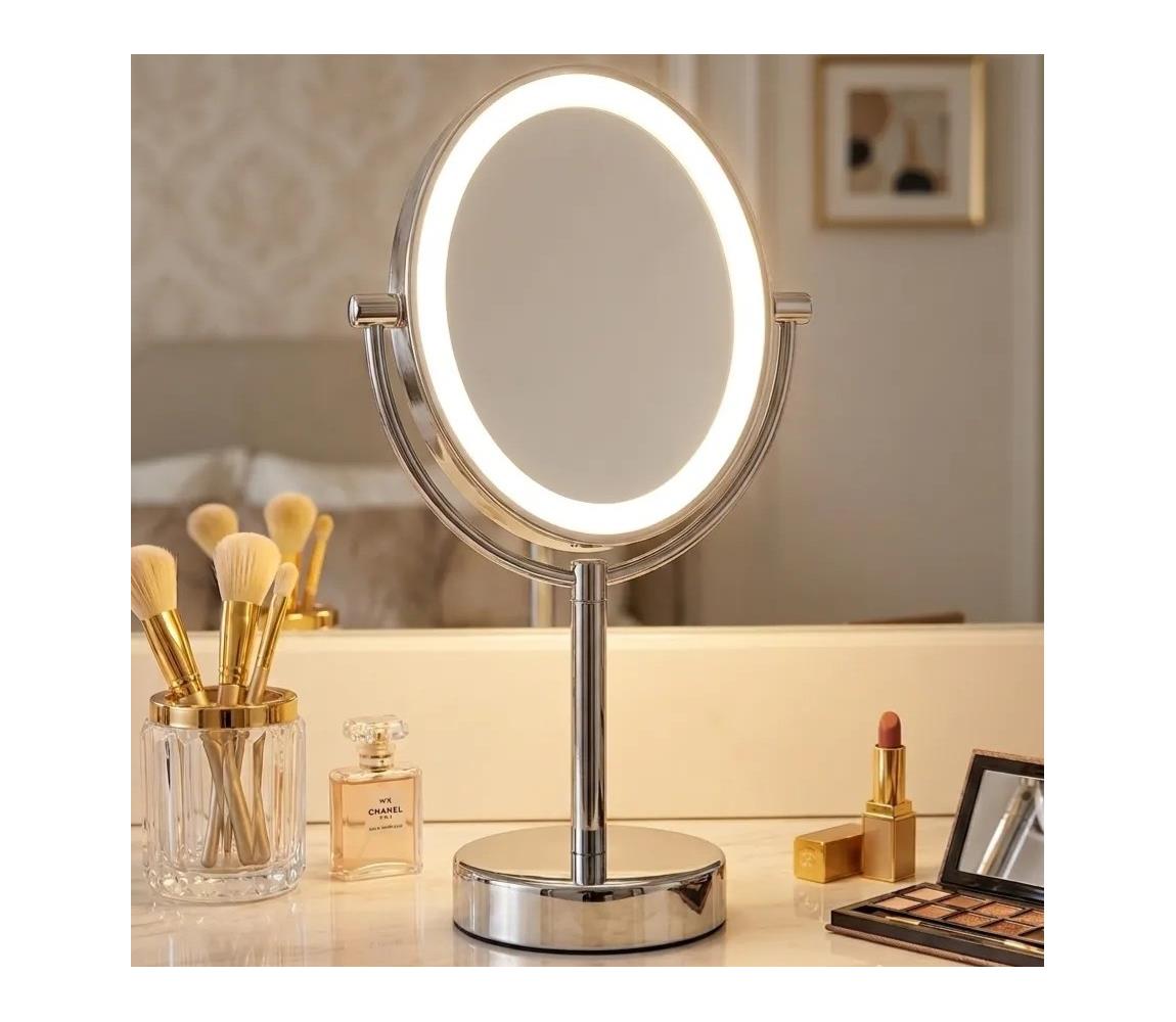 Eglo 201598 - Kozmetické zrkadlo s LED podsvietením LED/4W/4xAA IP65 lesklý chróm 201598