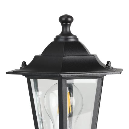 Eglo - Vonkajšia lampa 1xE27/60W čierna IP44