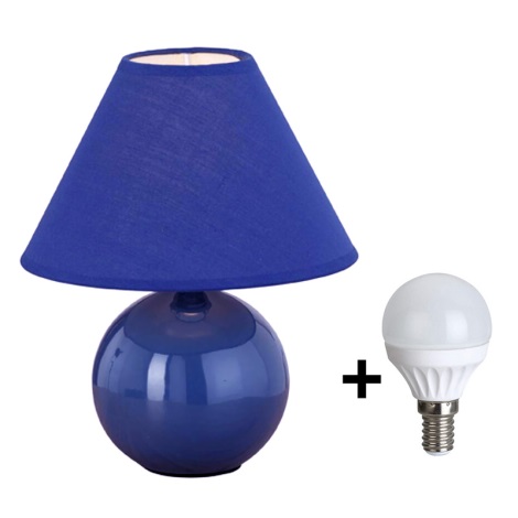 Eglo 23872 - LED Stolná lampa TINA 1xE14/5W/230V modrá