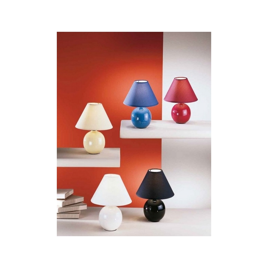 Eglo 23873 - Stolná lampa TINA 1xE14/40W/230V biela