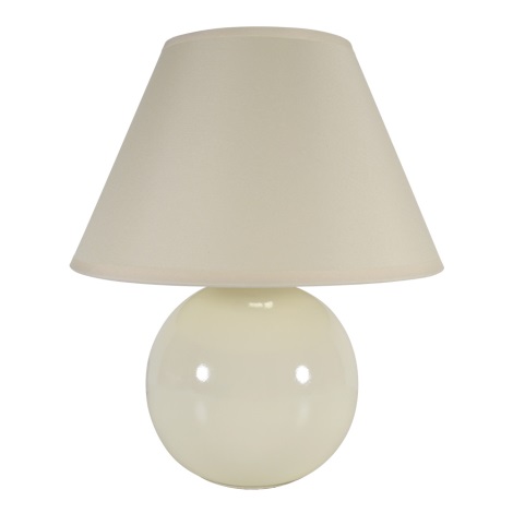 Eglo 23874 - Stolná lampa TINA 1xE14/40W/230V krémová