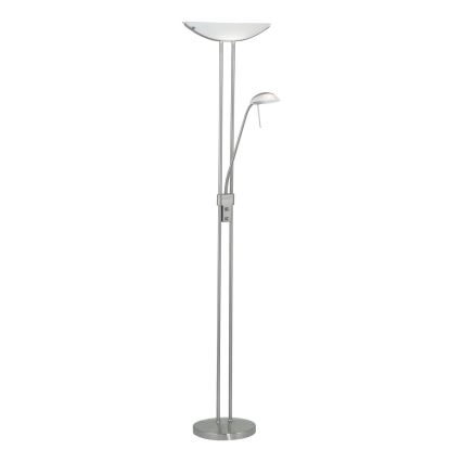 Eglo 25869 - Stmievateľná stojacia lampa BAYA 1xR7s/230W/230V + 1xG9/33W matný chróm