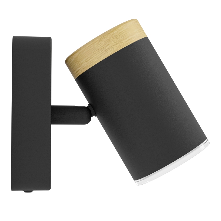 Eglo - Kúpeľňové nástenné bodové svietidlo 1xGU10/3W/230V IP44 čierna/béžová