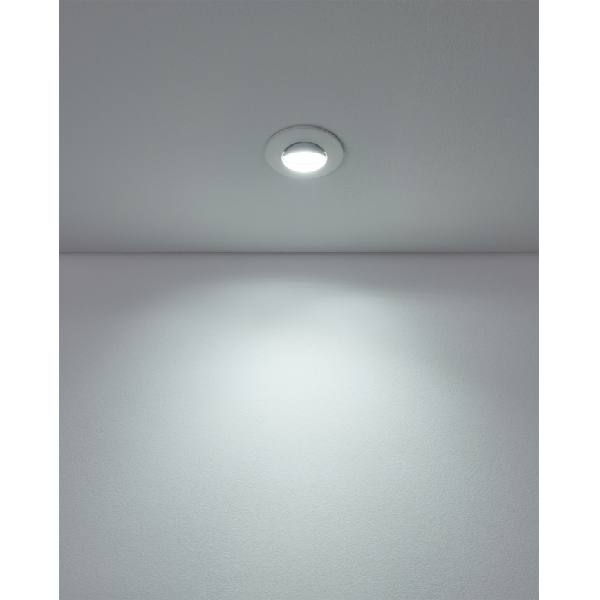 Eglo - Sada 5× LED podhľadových svietidiel LED/4,9W/230V 2700/4000/6500K priemer 9 cm biela