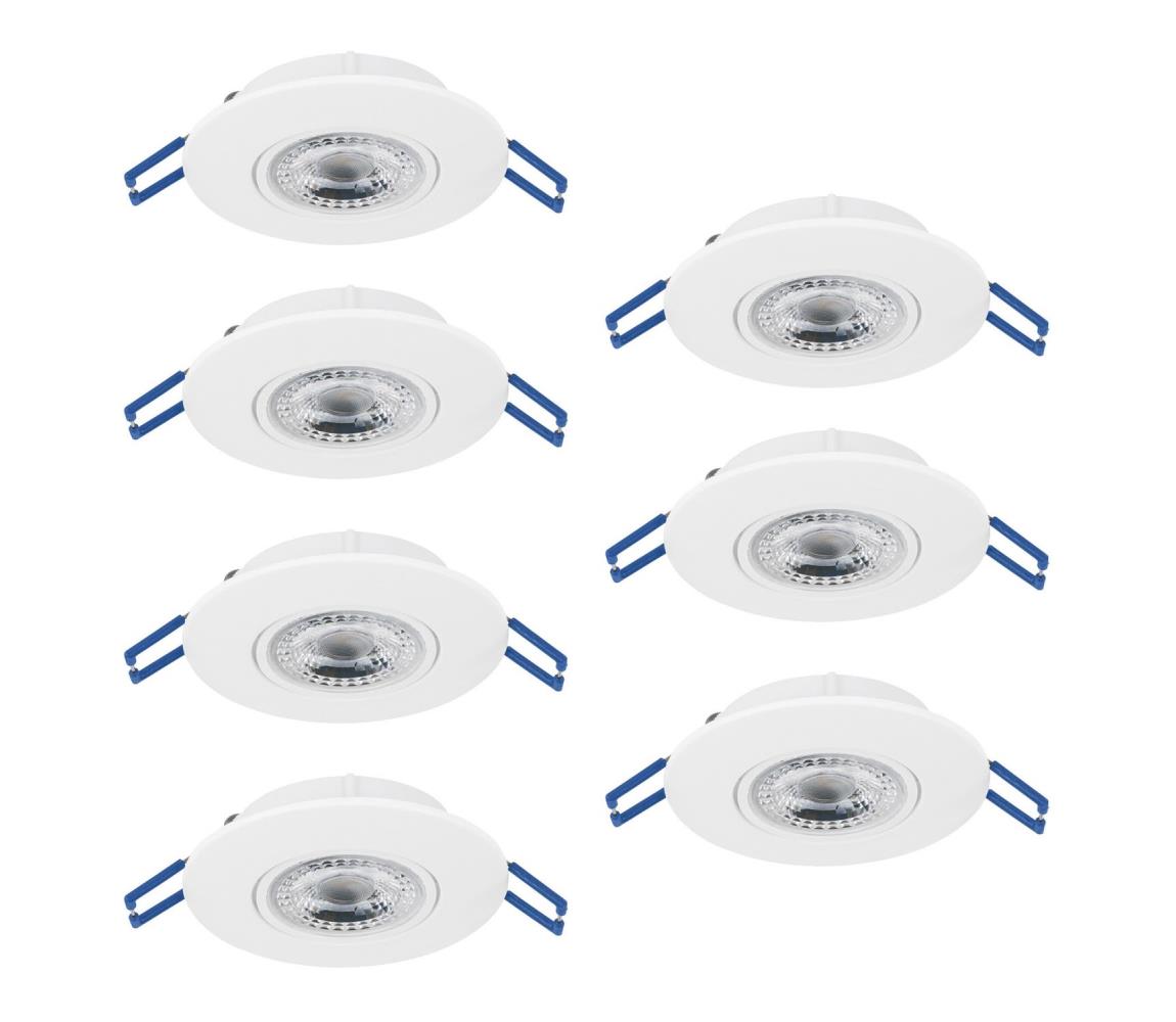 Eglo 300186 - Sada 7xLED zapustené podhľadové svietidlo GEDREZ LED/4,9W/230V pr. 9 cm biela 300186