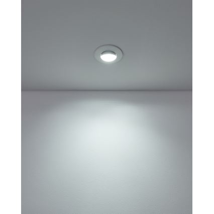 Eglo - SADA 10 ks LED podhľadových svietidiel LED/4,9W/230V 2700/4000/6500K pr. 9 cm biela