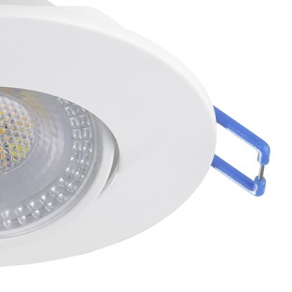 Eglo - SADA 10 ks LED podhľadových svietidiel LED/4,9W/230V 2700/4000/6500K pr. 9 cm biela