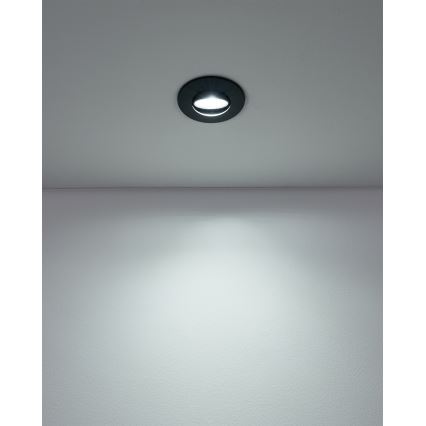 Eglo - SADA 10xLED podhľadových svietidiel LED/4,9W/230V 2700/4000/6500K pr. 9 cm čierna