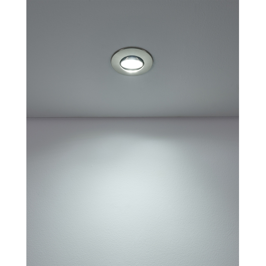 Eglo - SADA 3× LED podhľadových svietidiel LED/4,9W/230V 2700/4000/6500K pr. 9 cm matný chróm