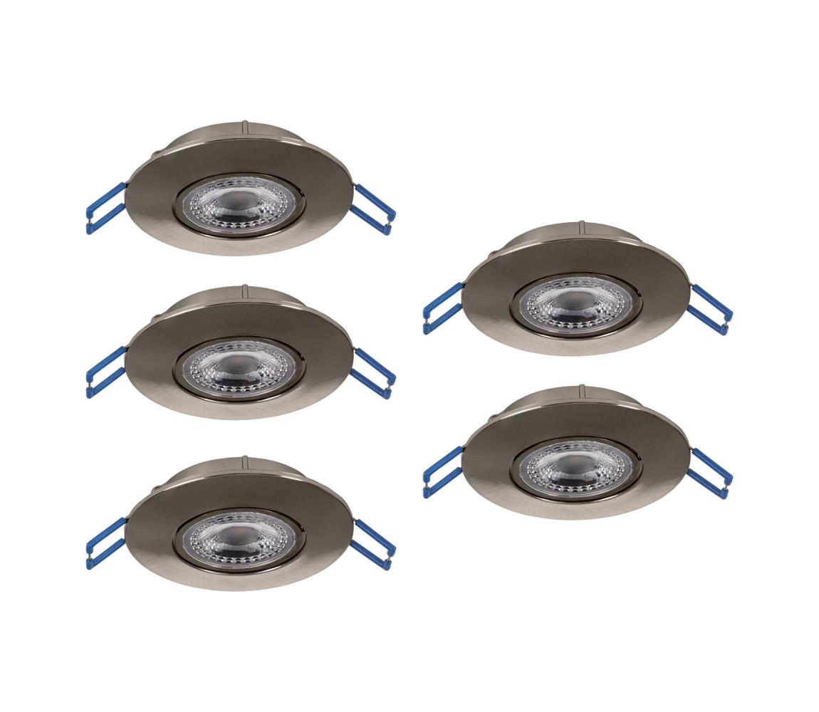 Eglo 300194 - SADA 5x LED zapustené stropné svietidlo GEDREZ LED/4,9W/230V pr. 9 cm chróm 300194