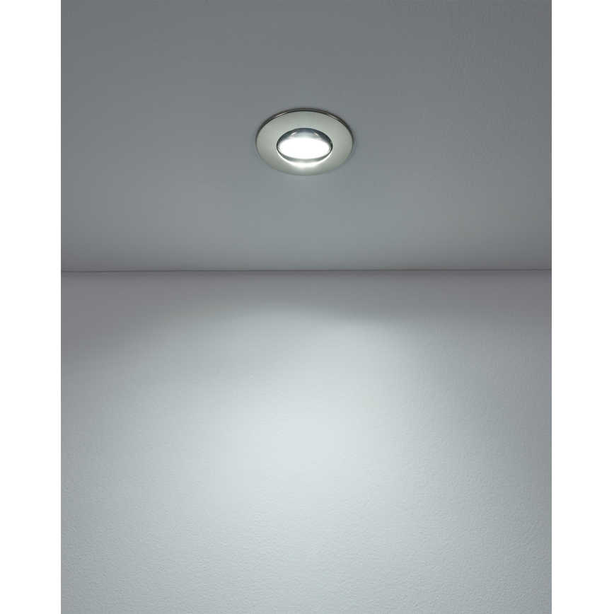 Eglo - SADA 5× LED podhľadových svietidiel LED/4,9W/230V 2700/4000/6500K priemer 9 cm matný chróm