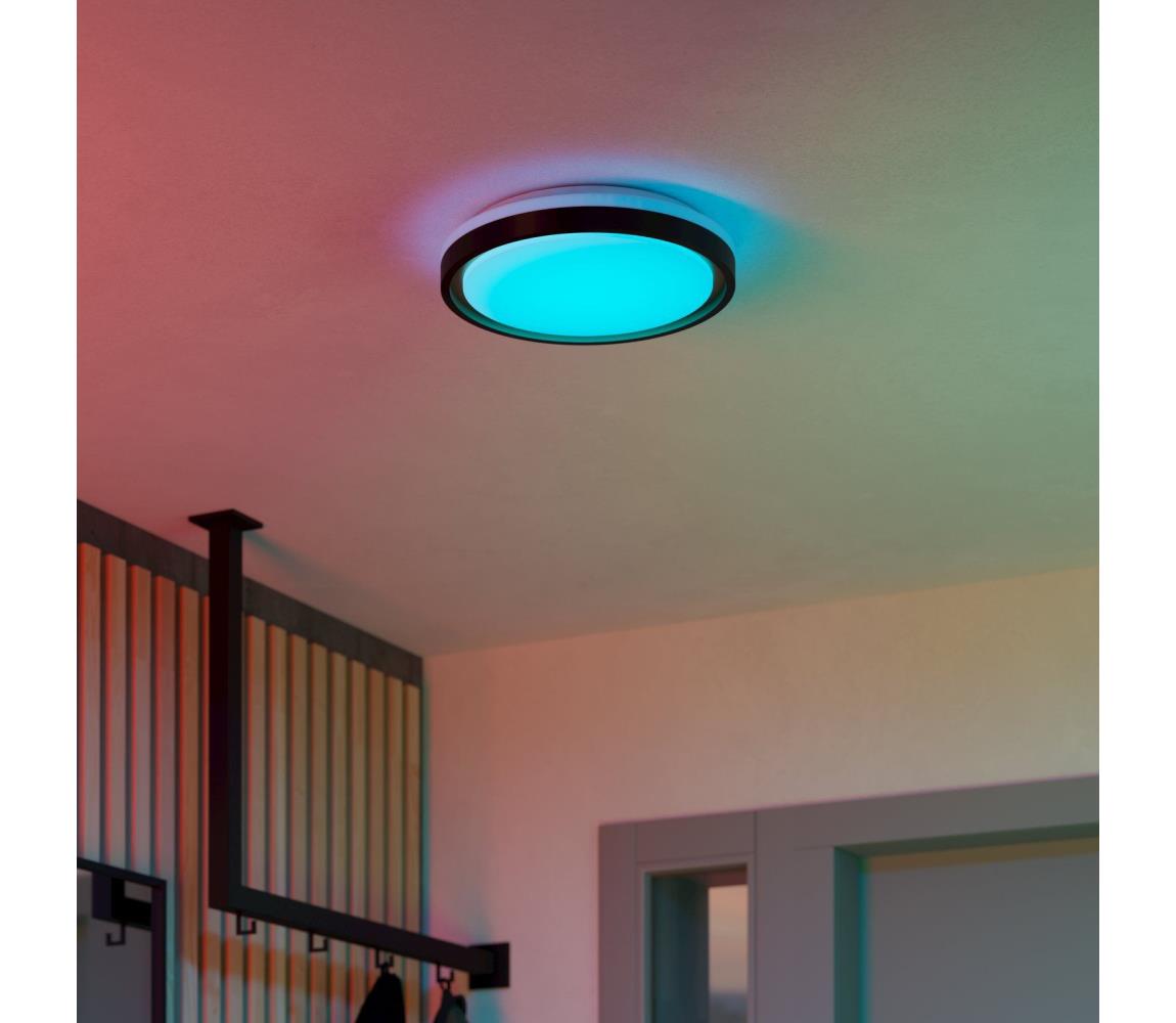 Eglo 300684-LED RGBW stmievateľné stropné svietidlo MALERAMARA-Z LED/14W/230V čierna/zlatá+DO 300684