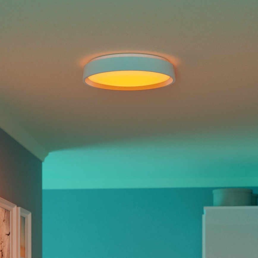 Eglo 300686 - LED RGBW Stmievateľné stropné svietidlo MASSIGNANO-Z LED/18,5W/230V biela + diaľkové ovládanie