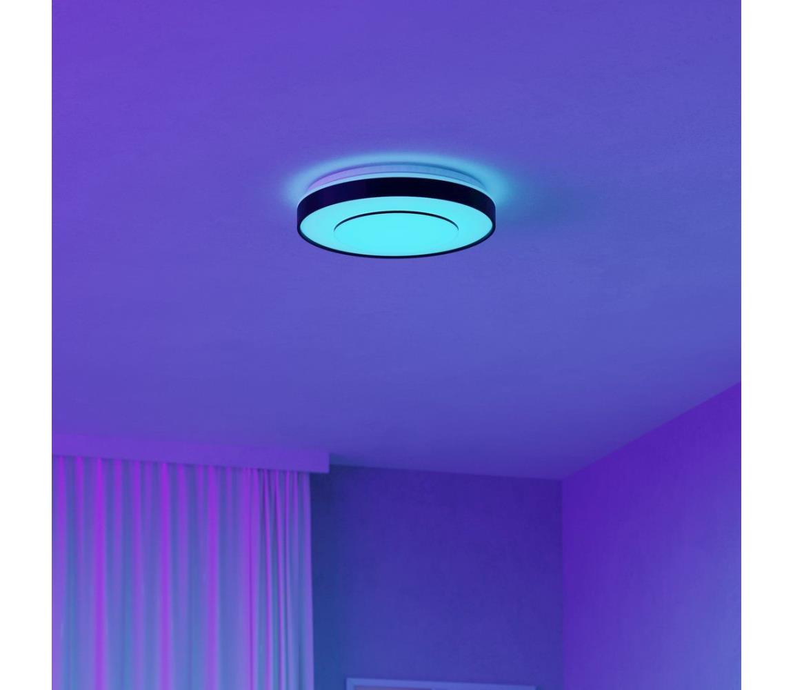 Eglo 300688 - LED RGBW stmievateľné stropné svietidlo MONTERIGGIONI-Z LED/18,5W/230V čierna+DO 300688