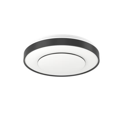 Eglo 300688 - LED RGBW stmievateľné stropné svietidlo MONTERIGGIONI-Z LED/18,5W/230V 2700-6500K priemer 38,4 cm čierna + diaľkové ovládanie