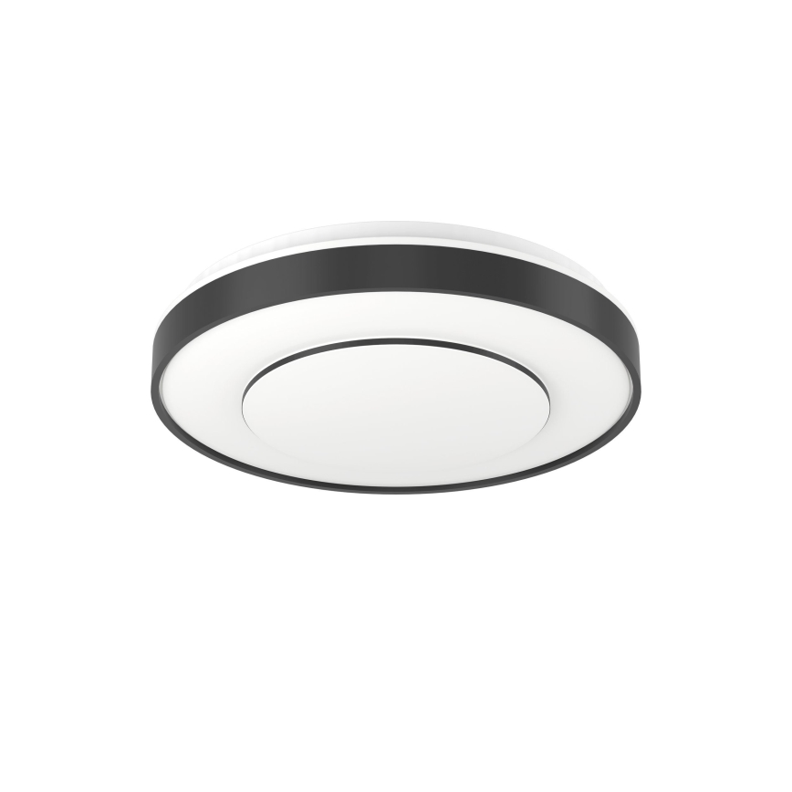 Eglo 300688 - LED RGBW stmievateľné stropné svietidlo MONTERIGGIONI-Z LED/18,5W/230V 2700-6500K priemer 38,4 cm čierna + diaľkové ovládanie