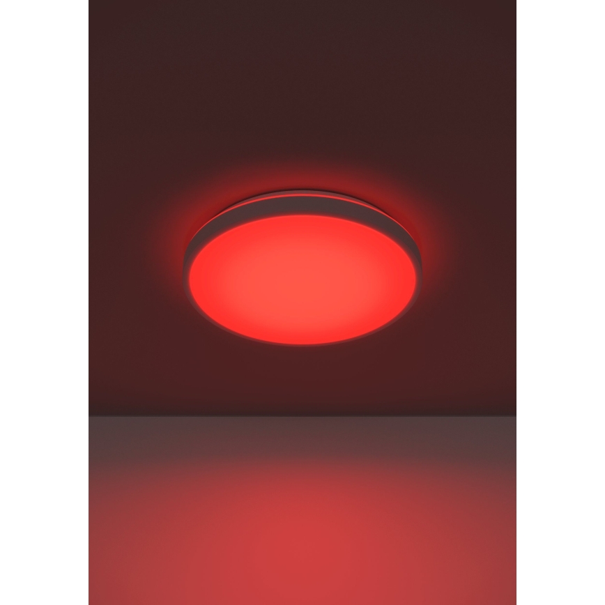 Eglo 300689 - LED RGBW Stlmiteľné stropné svietidlo MONTARELLINO-Z LED/18,5W/230V 2700-6500K pr. 38,7 cm biela + diaľkové ovládanie