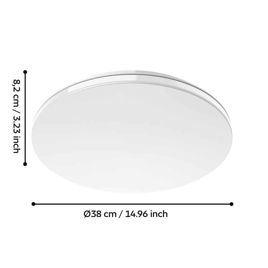 Eglo 300833 - LED RGBW Stmievateľné stropné svietidlo MALTIGNANO-Z LED/18,5W/230V 2700-6500K priemer 38 cm + diaľkové ovládanie