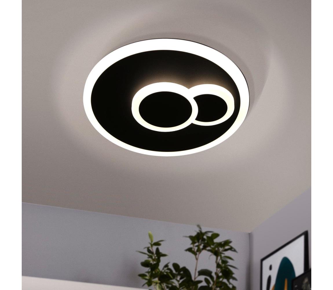 Eglo 30659 - LED Stropné svietidlo CADEGAL LED/7,8W/230V pr. 20 cm čierna 30659