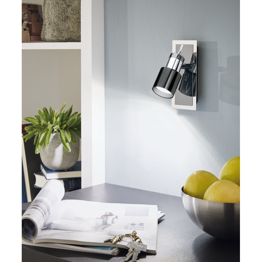 Eglo - LED bodové svietidlo 1xGU10/5W/230V čierna