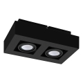 Eglo 31063 - LED bodové svietidlo MENDOZA 2xLED/4,7W/230V 3000K čierne